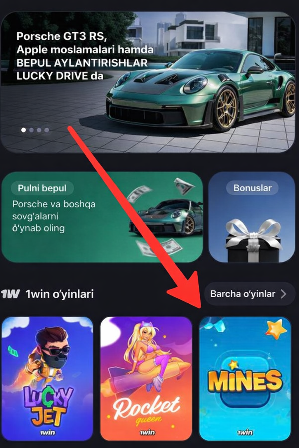 Mines BOT yo`riqnomasi