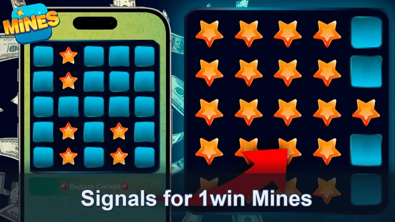 Tela do jogo Mines na 1win